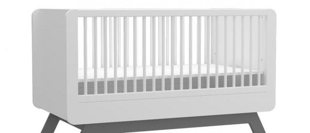 Baby Cute Crib Grey (70x130)